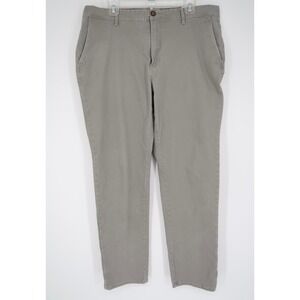 Mott & Bow Men's 38 Gray Everyday Comfort Chino Slim Fit Pants‎ Stretch 38x30